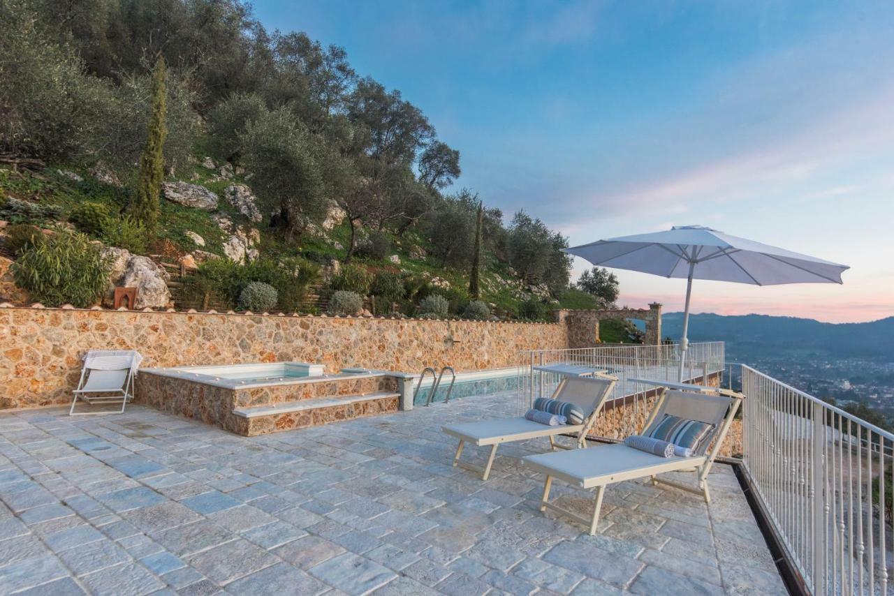 Charming Farmhouse In The Hills, Private Pool, Sea View, Dream Panorama カマイオーレ エクステリア 写真