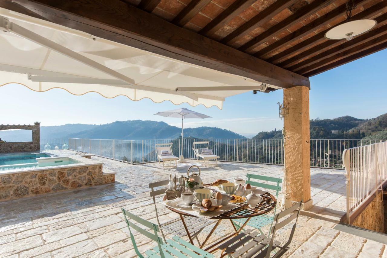 Charming Farmhouse In The Hills, Private Pool, Sea View, Dream Panorama カマイオーレ エクステリア 写真