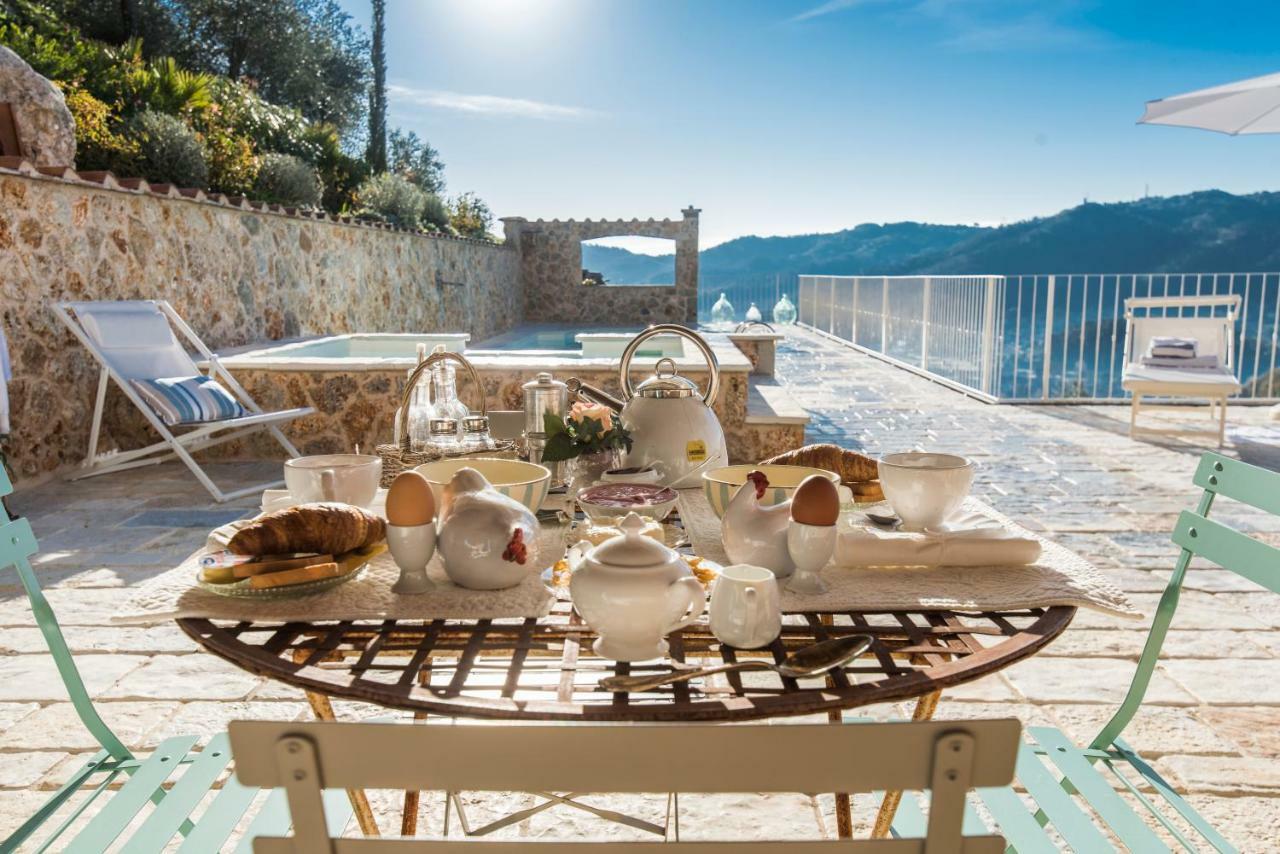 Charming Farmhouse In The Hills, Private Pool, Sea View, Dream Panorama カマイオーレ エクステリア 写真