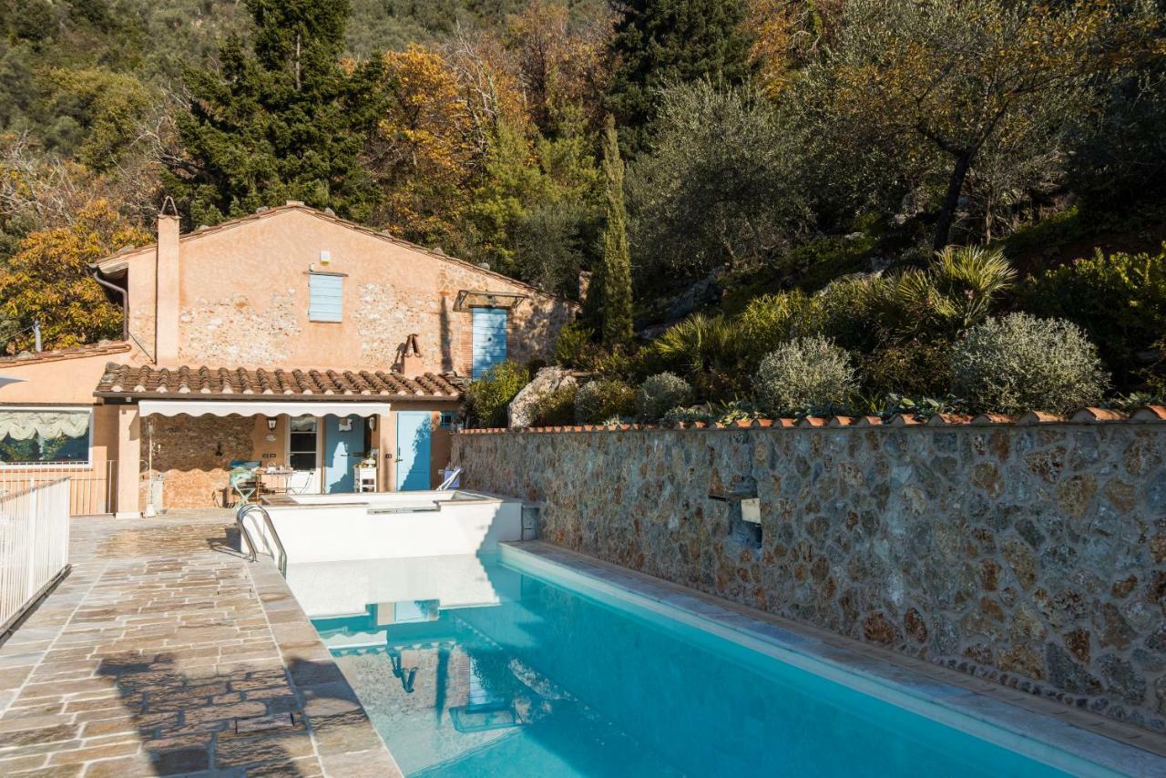 Charming Farmhouse In The Hills, Private Pool, Sea View, Dream Panorama カマイオーレ エクステリア 写真